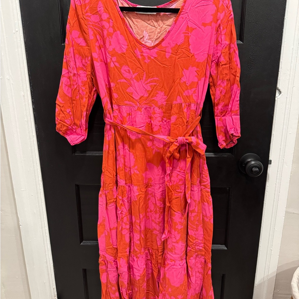 Petal & Pup Alijah Dress - Pink and Red